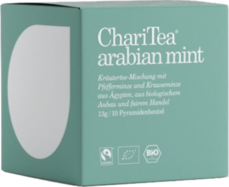 ChariTea arabian mint Premium Pyramidenbeutel 10 x 1,3 g