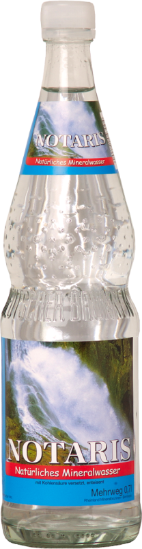 Notaris Mineralwasser Klassik Kasten 12 x 0,7 l Glas Mehrweg