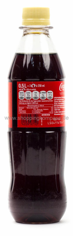 Coca Cola Vanille Kasten 12 x 0,5 l PET Mehrweg