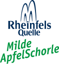 Logo Rheinfels Quelle Apfelschorle mild