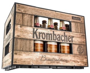 Foto Krombacher Brautradition Kellerbier Kasten 20 x 0,5 l Glas Mehrweg
