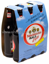 Feldschlösschen Brauerei Malz Light alkoholfrei 6 x 0,33 l Glas Mehrweg