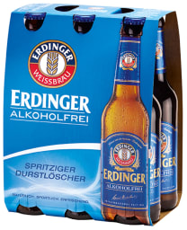Erdinger Weissbräu alkoholfrei 6 x 0,33 l Glas Mehrweg