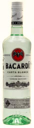 Foto Bacardi Carta Blanca Weisser Rum 0,7 l Glas