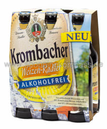 Krombacher Weizen Radler alkoholfrei Kasten 4 x 6 x 0,33 l Glas Mehrweg