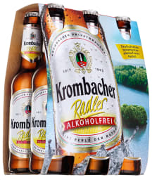 Krombacher Radler alkoholfrei Kasten 4 x 6 x 0,33 l Glas Mehrweg