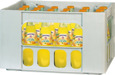 Foto Gerolsteiner Limonade Orange Gastro Kasten 24 x 0,25 l Glas Mehrweg