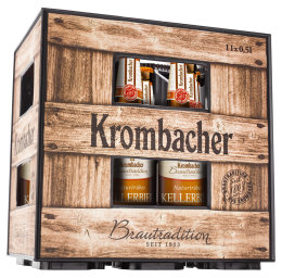 Foto Krombacher Brautradition Kellerbier Kasten 11 x 0,5 l Glas Mehrweg
