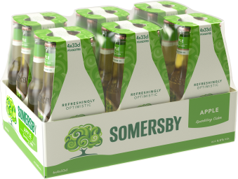 Foto Somersby Apple Cider Karton 24 x 0,33 l Glas Mehrweg