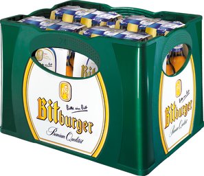 Bitburger Pils alkoholfrei Kasten 4 x 6 x 0,33 l Glas Mehrweg