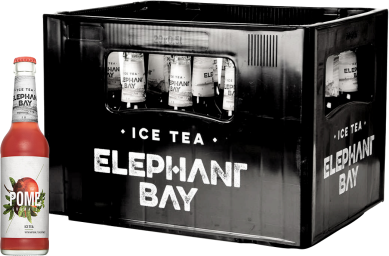 Elephant Bay Ice Tea Pomegranate Kasten 20 x 0,33 l Glas Mehrweg
