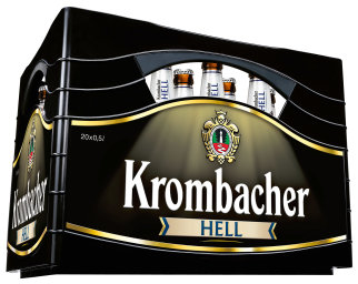 Krombacher Hell Kasten 20 x 0,5 l Glas Mehrweg