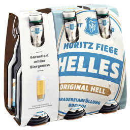 Moritz Fiege Helles Bügel Kasten 3 x 6 x 0,33 l Glas Mehrweg