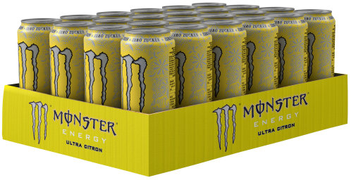 Monster Energy Ultra Citron Karton 24 x 0,5 l Dose Einweg