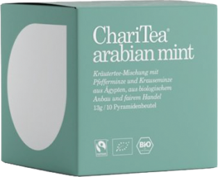 Foto ChariTea arabian mint Premium Pyramidenbeutel 10 x 1,3 g