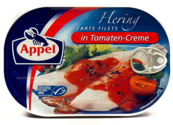 Appel Hering Zarte Filets in tomaten Creme 120 g Dose