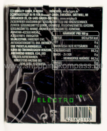 Wrigley's 5 Gum Kaugummi Electro Grüne Minze zuckerfrei 12 Streifen