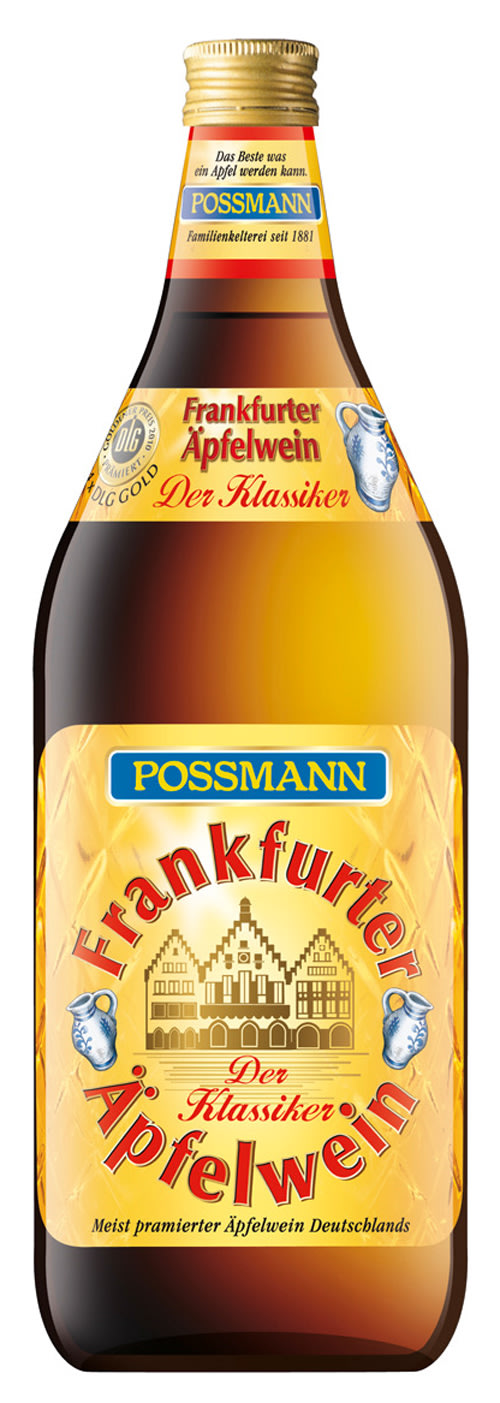 Possmann Frankfurter Äpfelwein Der Klassiker 1 l Glas Mehrweg