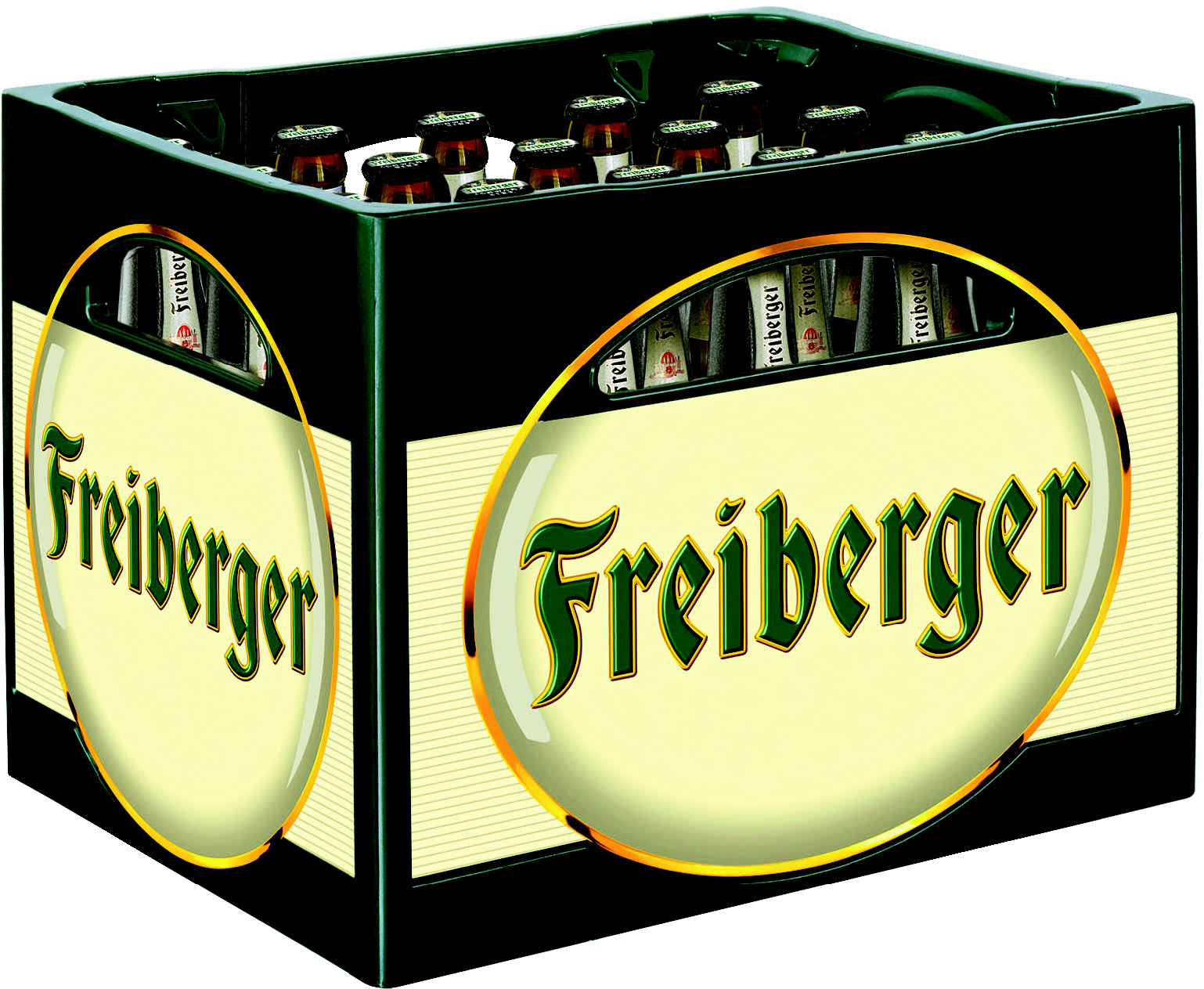 Freiberger Schwarzbier Kasten 20 x 0,5 l Glas Mehrweg
