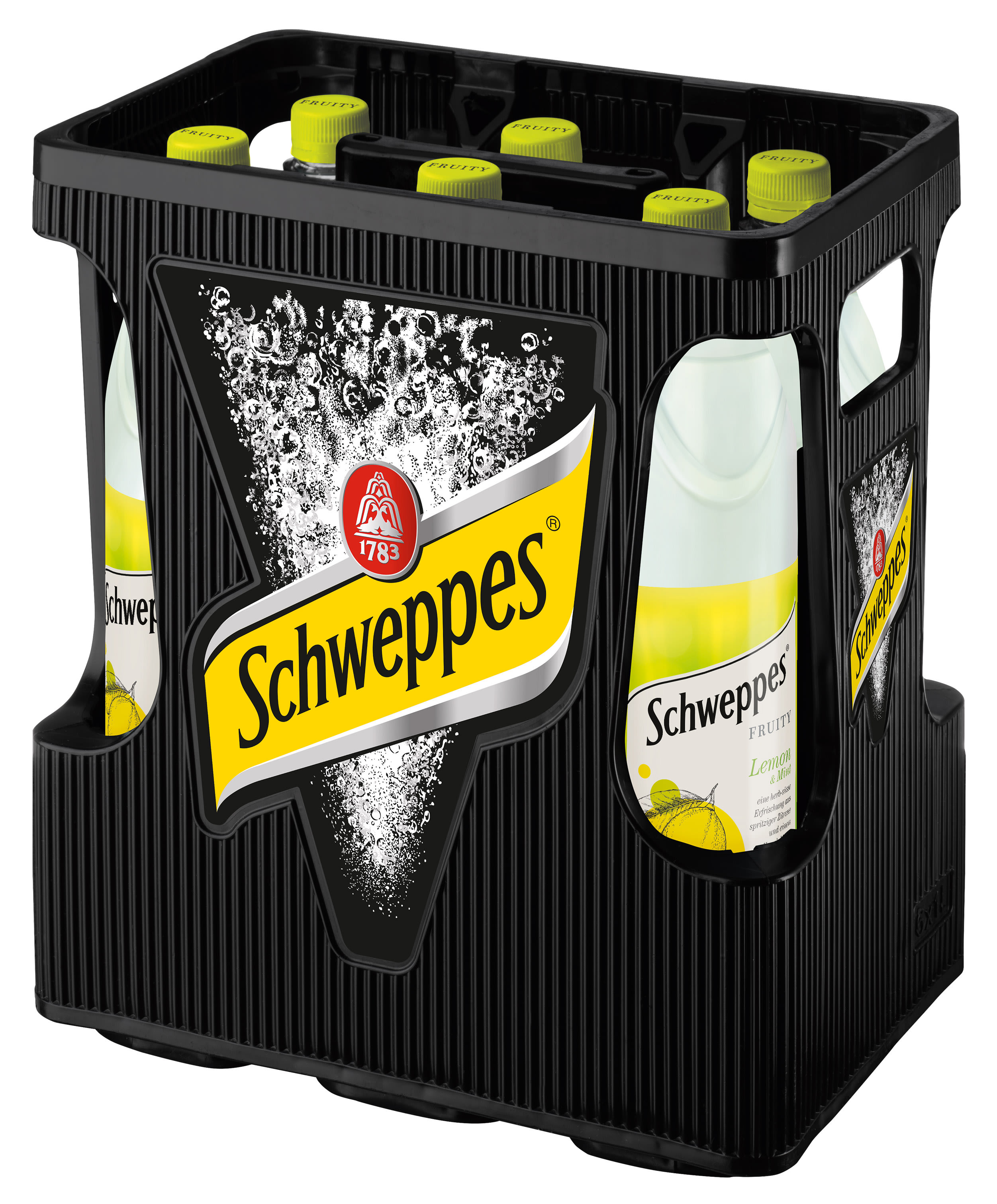 Schweppes Fruity Lemon & Mint Kasten 6 x 1 l PET Mehrweg