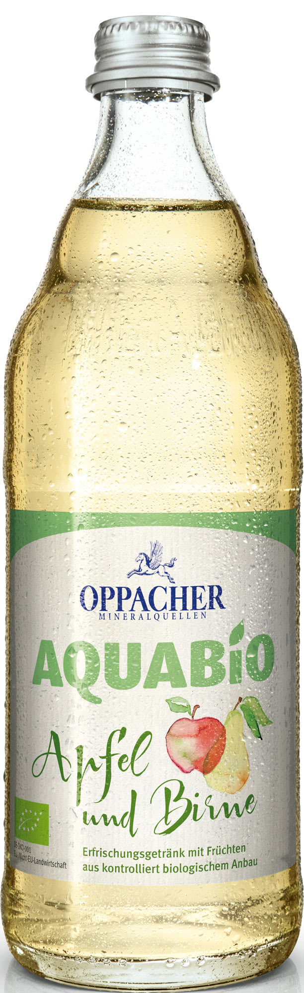 Oppacher Aquabio Apfel Birne 0,5 l Glas Mehrweg