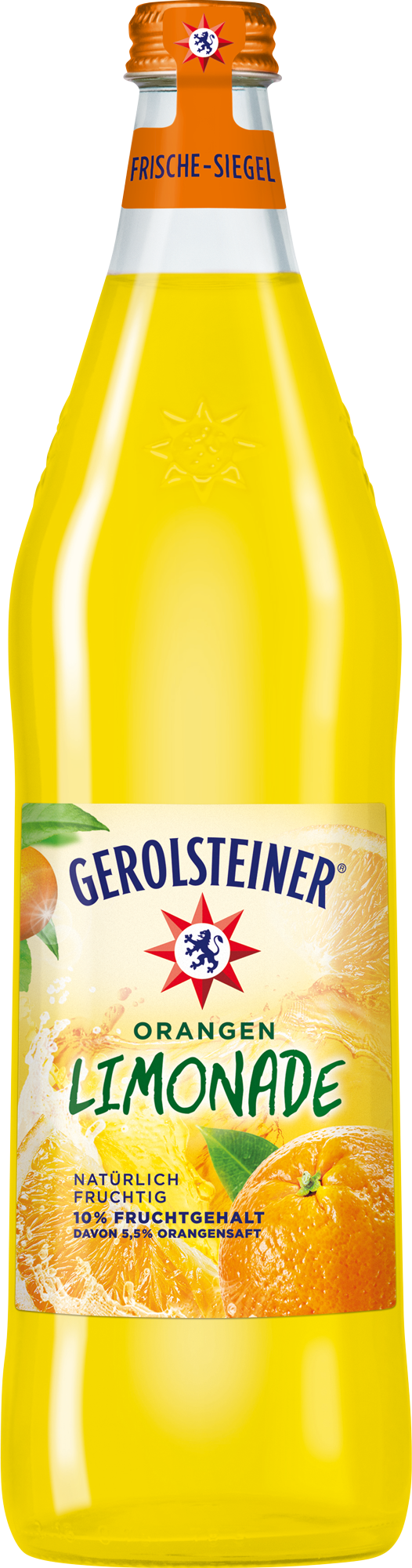 Gerolsteiner Limonade Orange 0,75 l Glas Mehrweg