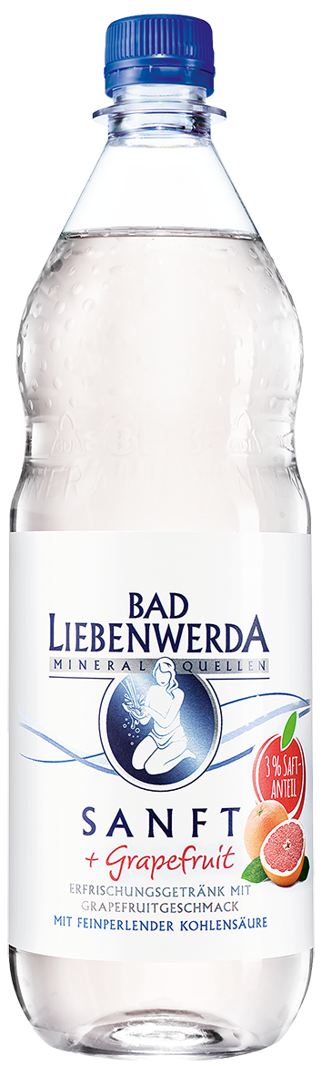Bad Liebenwerda Sanft + Grapefruit Flasche 1 l PET Mehrweg