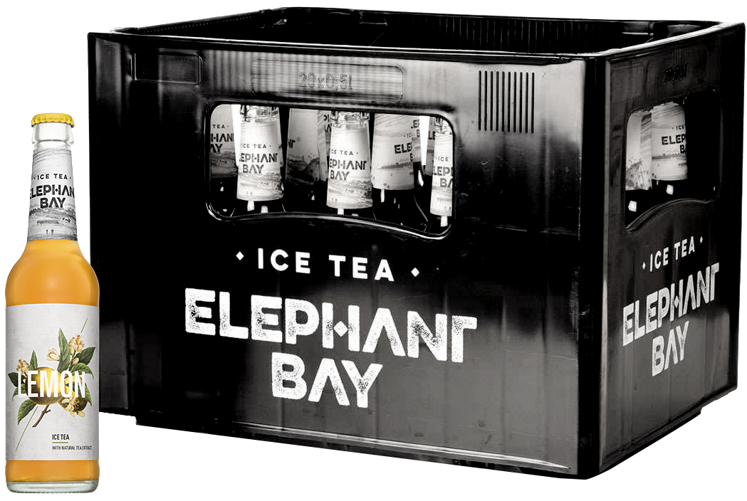 Elephant Bay Ice Tea Lemon Kasten 20 x 0,33 l Glas Mehrweg