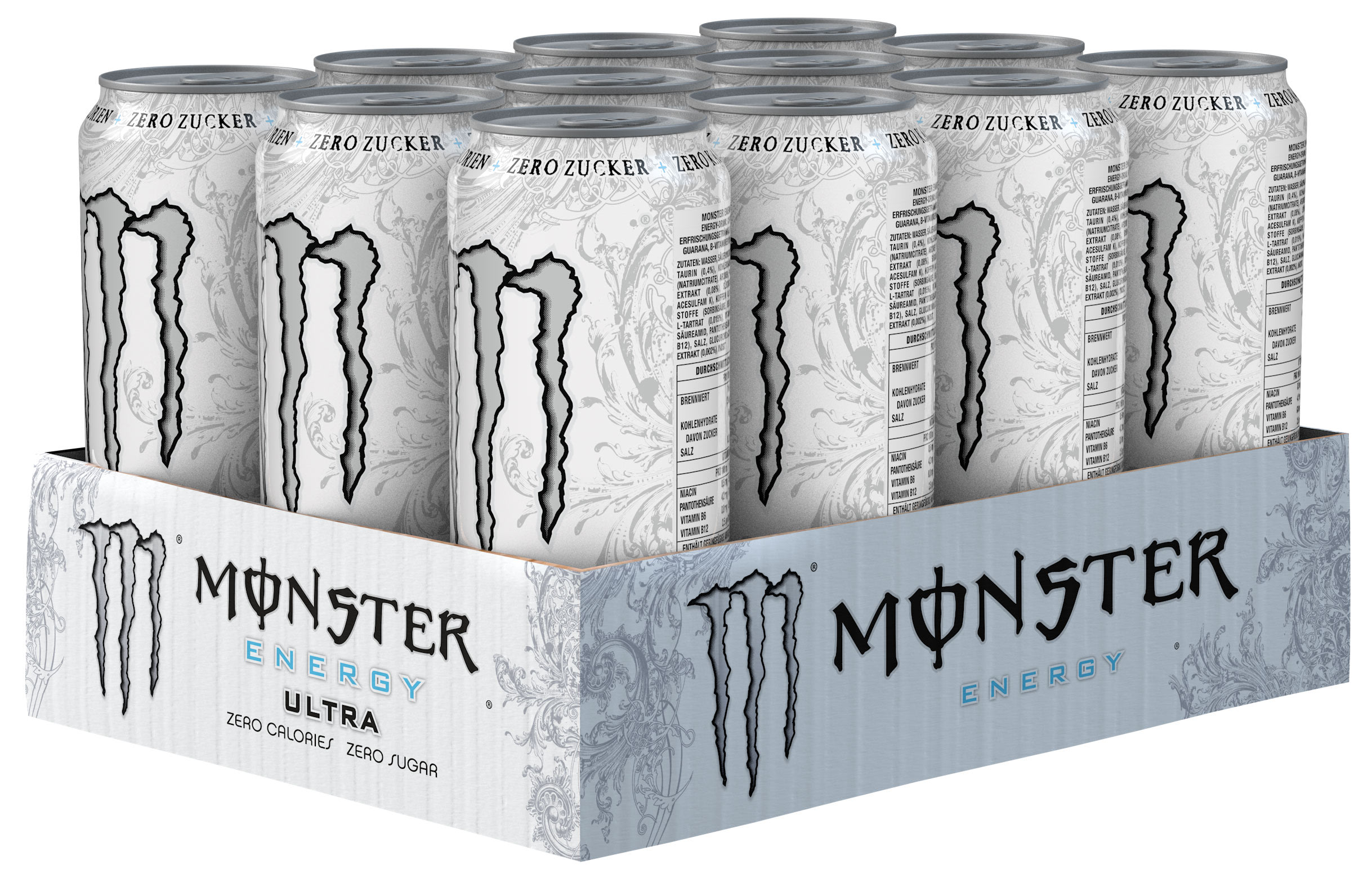 Monster Energy Ultra Zuckerfrei Karton 12 x 0,5 l Dose Einweg