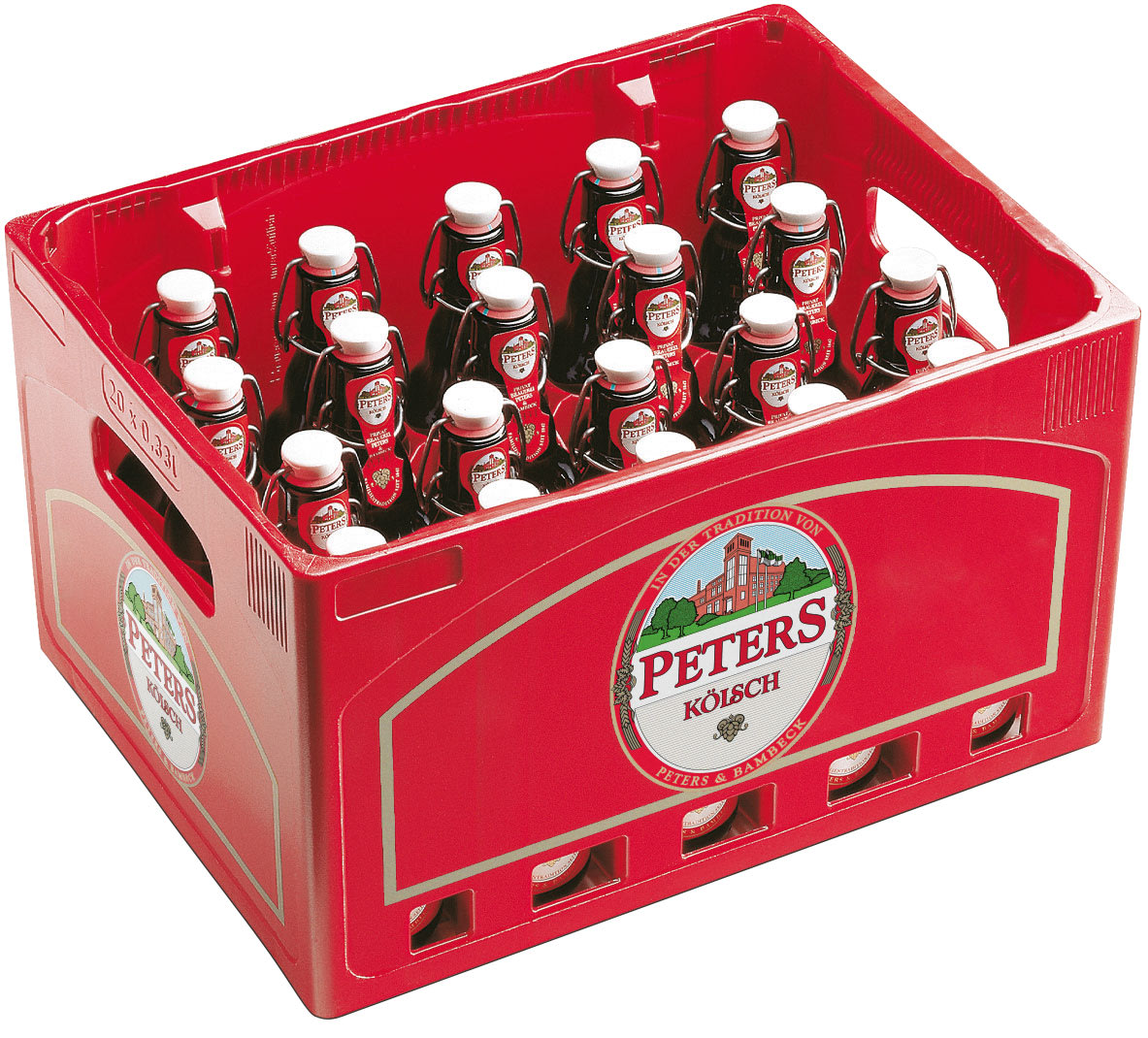 Peters Kölsch Bier Bügel Kasten 20 x 0,33 l Glas Mehrweg