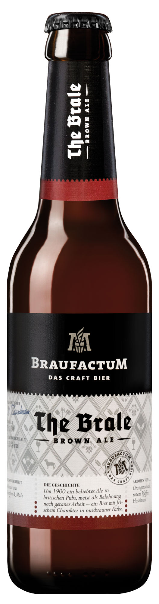 BraufactuM The Barale Brown Ale Kasten 6 x 4 x 0,33 l Glas Mehrweg