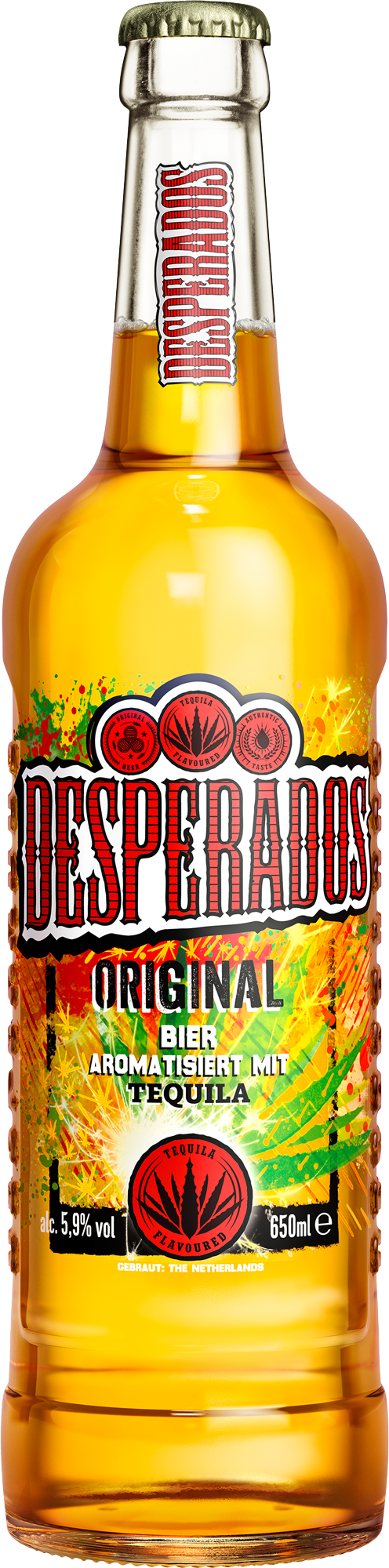 Desperados Tequila Bier Kasten 12 x 0,65 l Glas Mehrweg