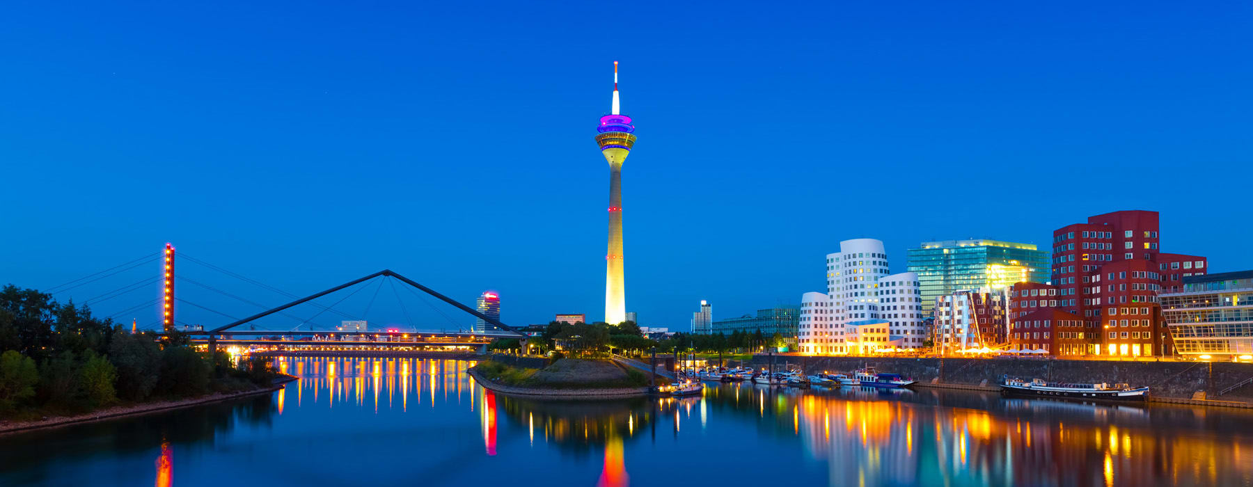 Foto Düsseldorf Skyline Medienhafen
