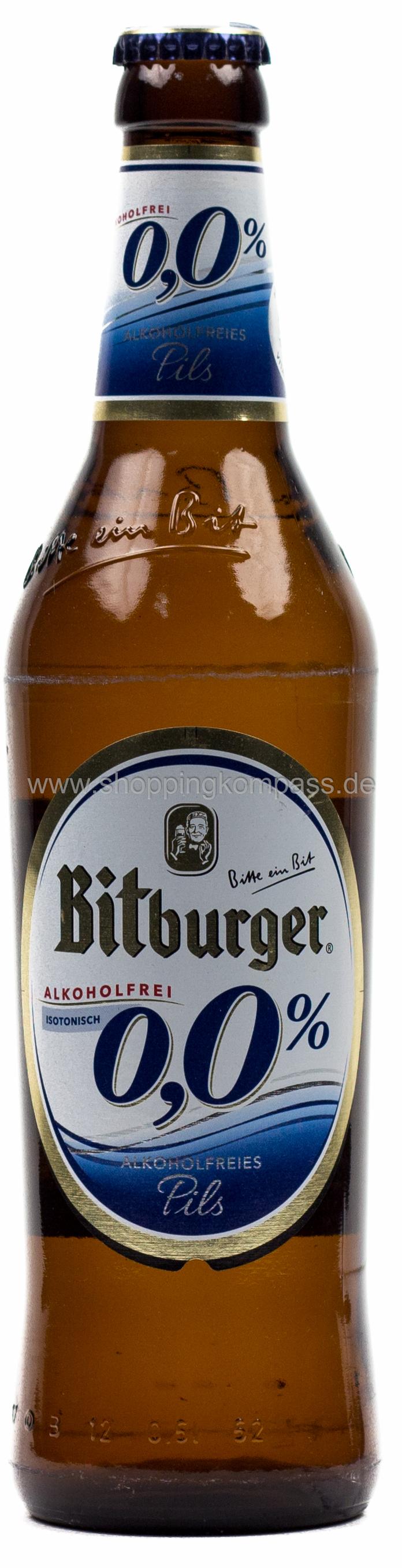 Bitburger Pils alkoholfrei Kasten 20 x 0,5 l Glas Mehrweg