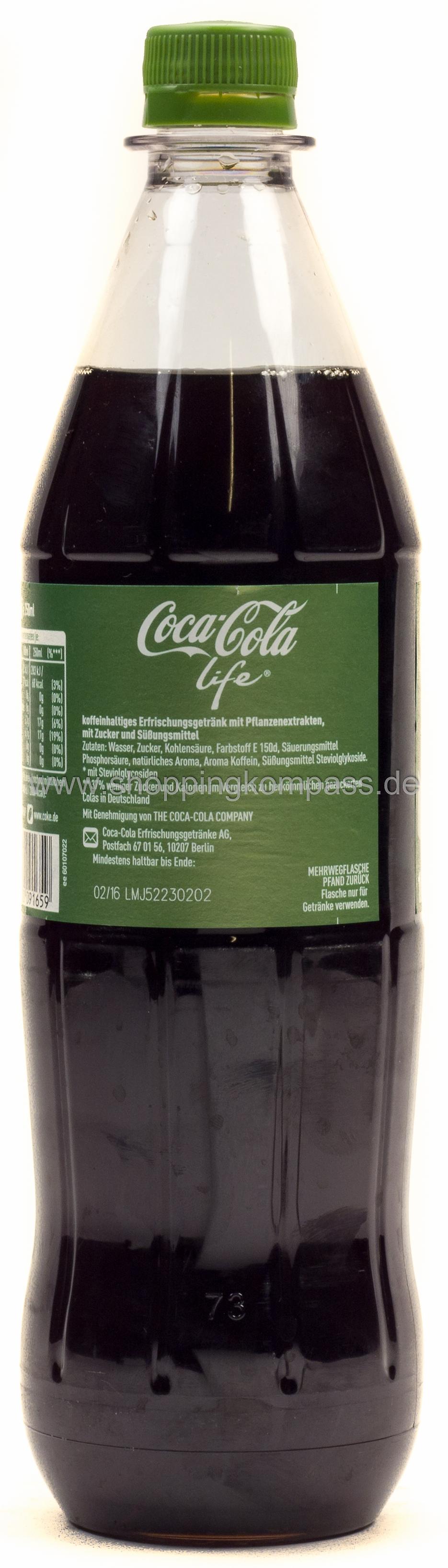 Coca Cola Life Kasten 12 x 1 l PET Mehrweg