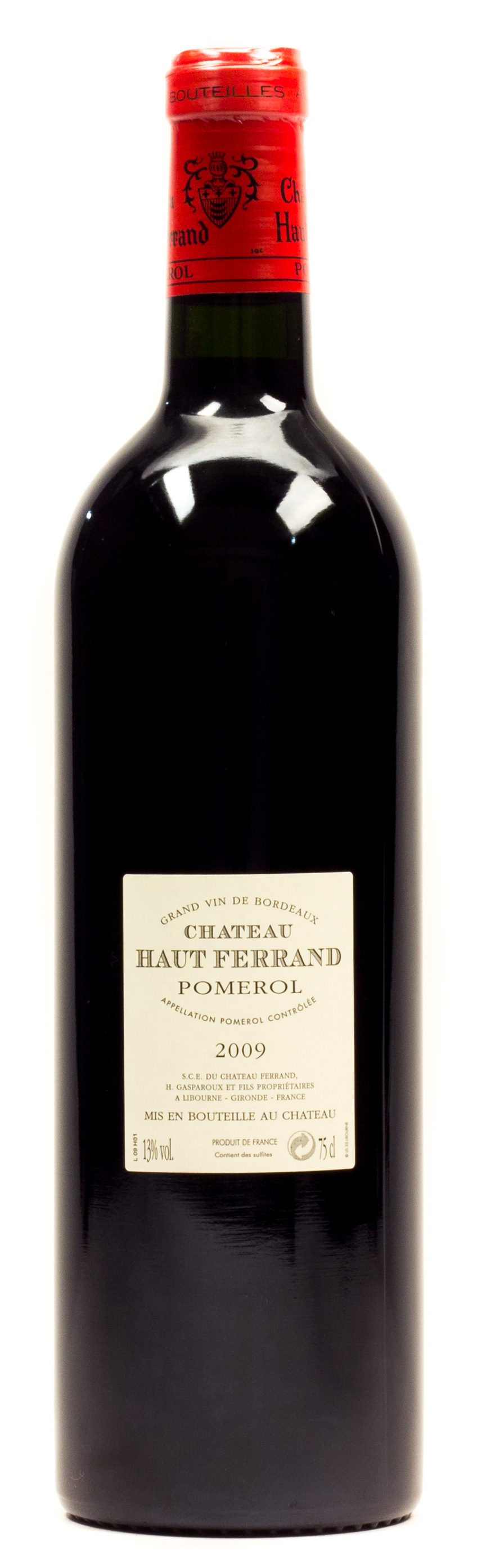 Pomerol Chateau Haut Ferrand Rotwein 0,7 l Glas