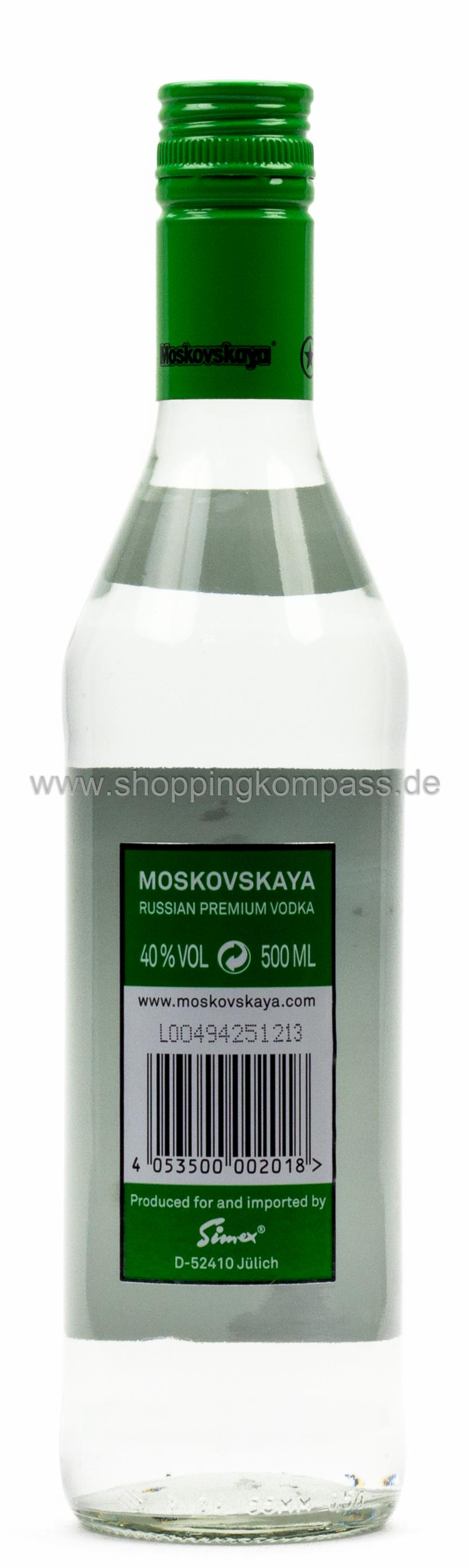 Moskovskaya Prem. Vodka 0,5 l