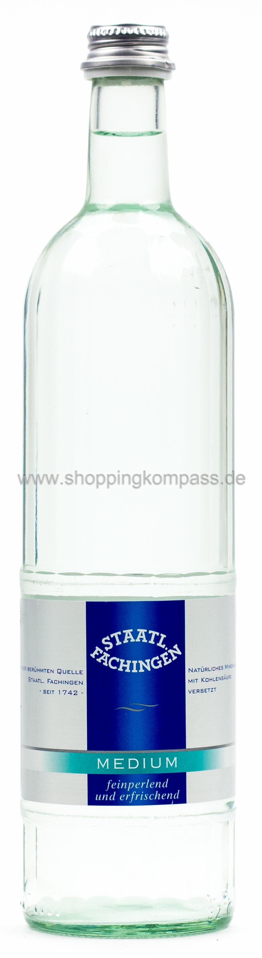 Staatl. Fachingen Mineralwasser Medium 0,75 l Glas Mehrweg