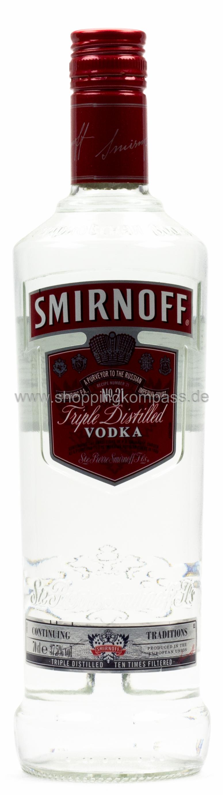 Smirnoff Wodka Triple Distilled Karton 6 x 0,7 l