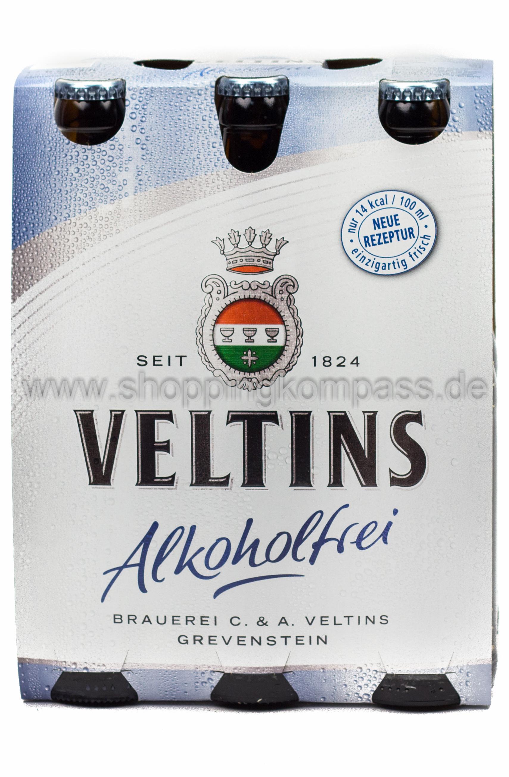Veltins Pils alkoholfrei 6 x 0,33 l Glas Mehrweg