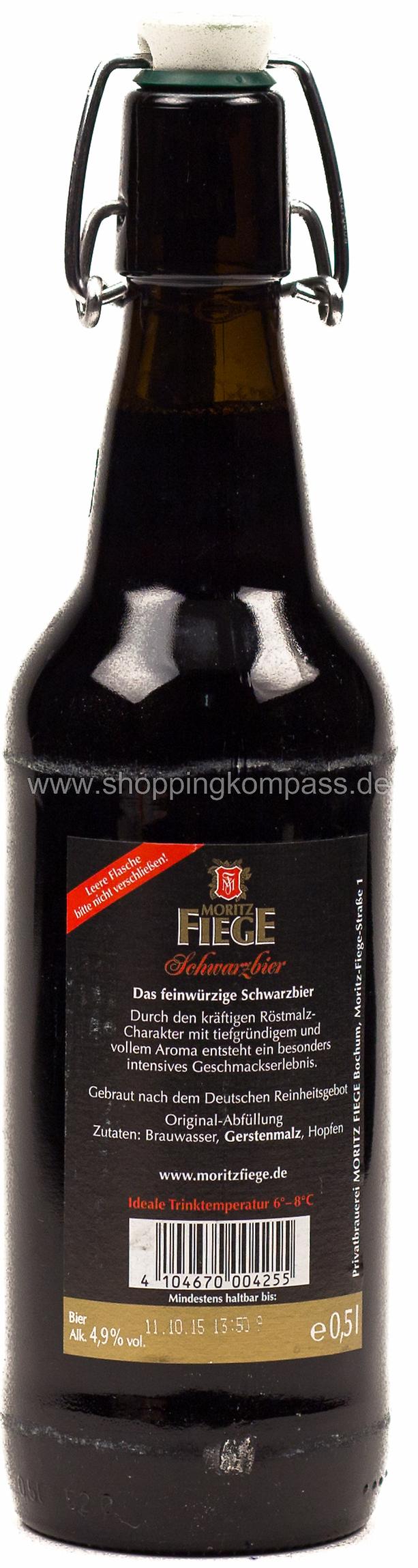 Moritz Fiege Schwarzbier Cola Bügel Kasten 20 x 0,5 l Glas Mehrweg