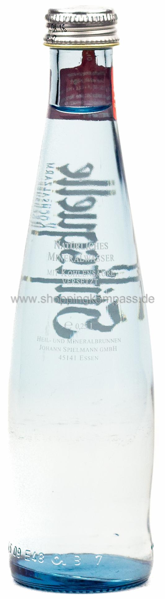 Stiftsquelle Mineralwasser Naturelle Gastro Kasten 24 x 0,25 l Glas Mehrweg
