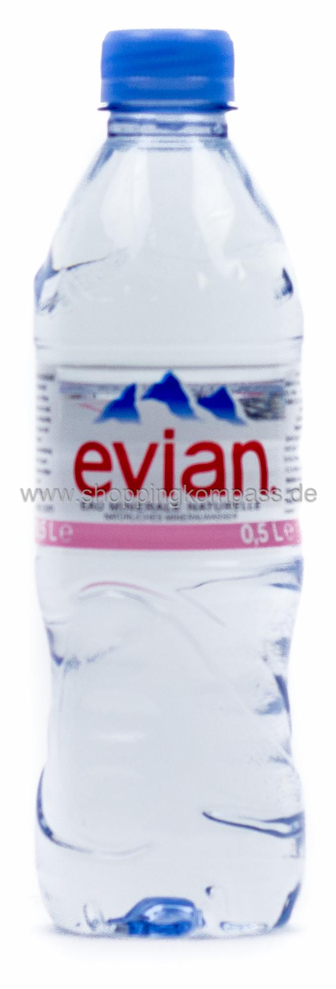 Evian Mineralwasser Naturelle Kasten 20 x 0,5 l PET Einweg