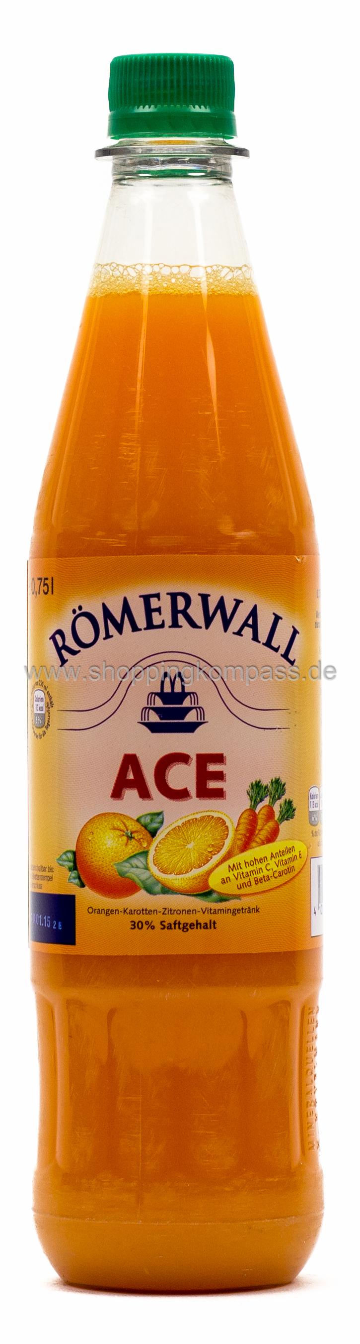 Römerwall ACE Orange Karotte Kasten 12 x 0,75 l PET Mehrweg