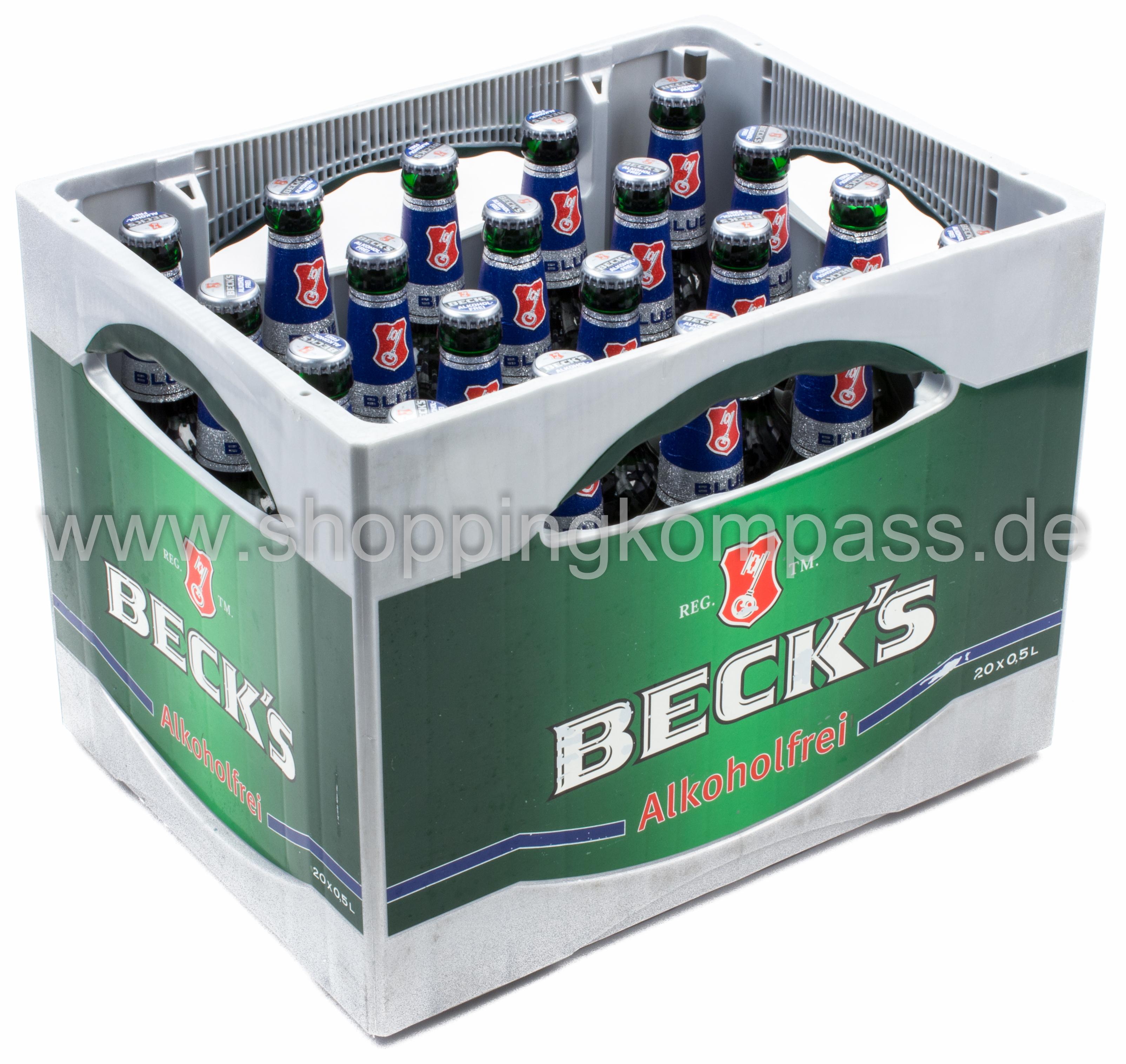Becks Blue Pils alkoholfrei Kasten 20 x 0,5 l Glas Mehrweg