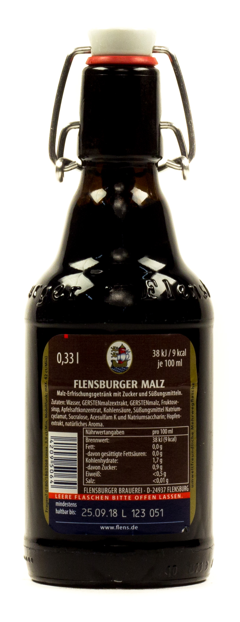 Flensburger Malz Bügel Kasten 20 x 0,33 l Glas Mehrweg